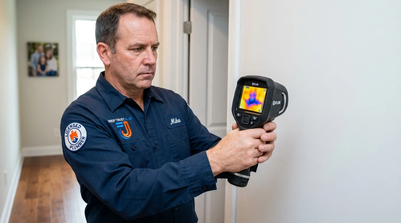 Thermal imaging leak detection by Johns Plumbing LLC in Hillsville